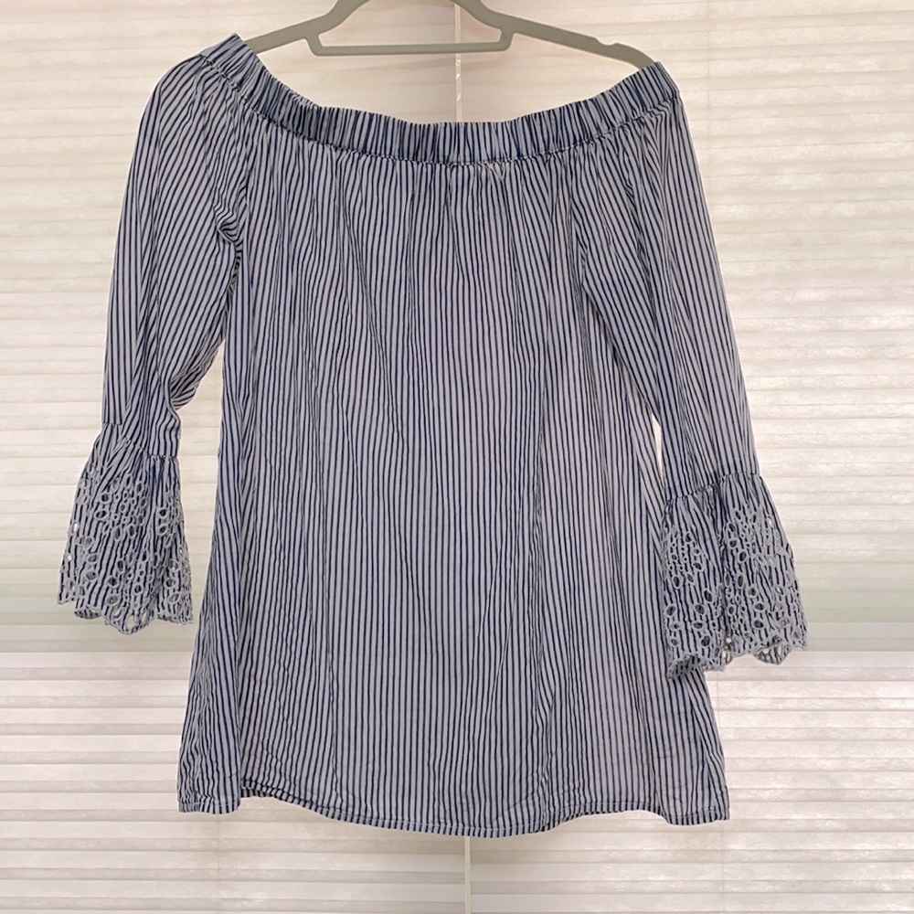 Stripped of the shoulder top